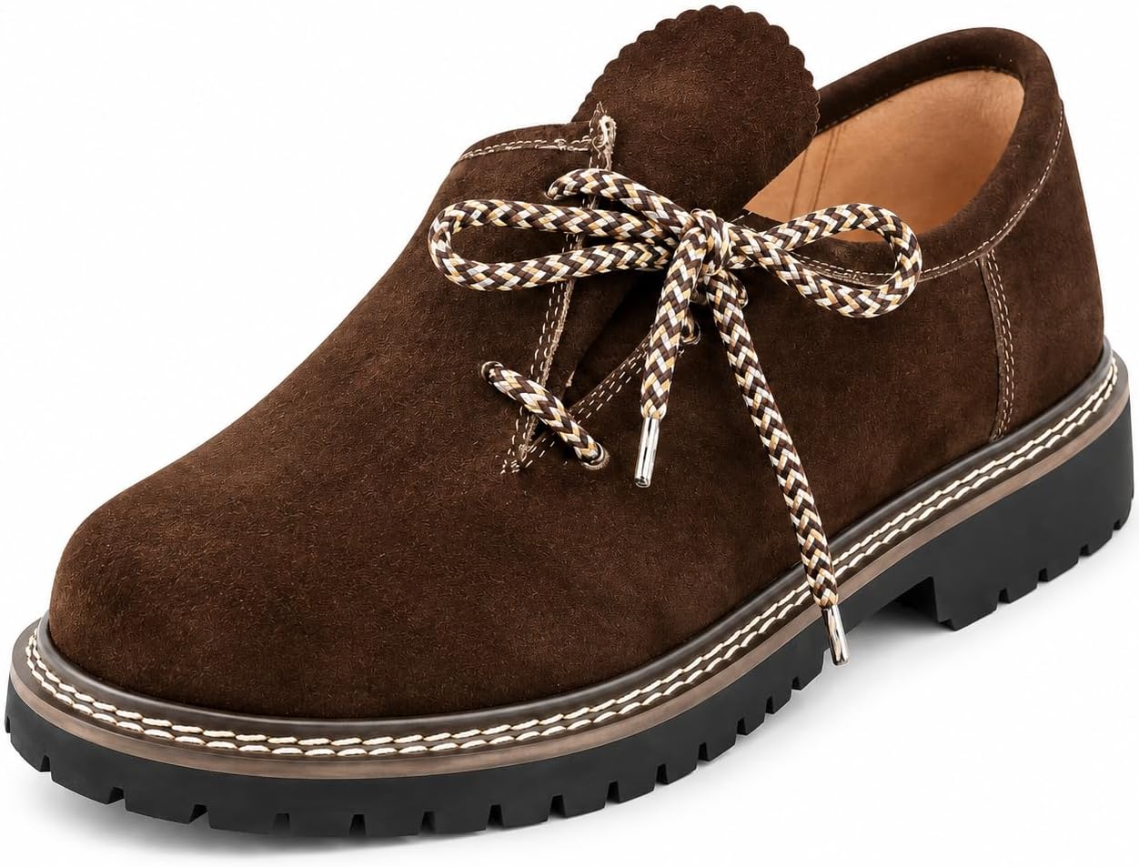 Traditional Bavarian Haferlschuh, Made of Suede, in 3 Different Colours and 7 Different Sizes - Men's Costume Shoes