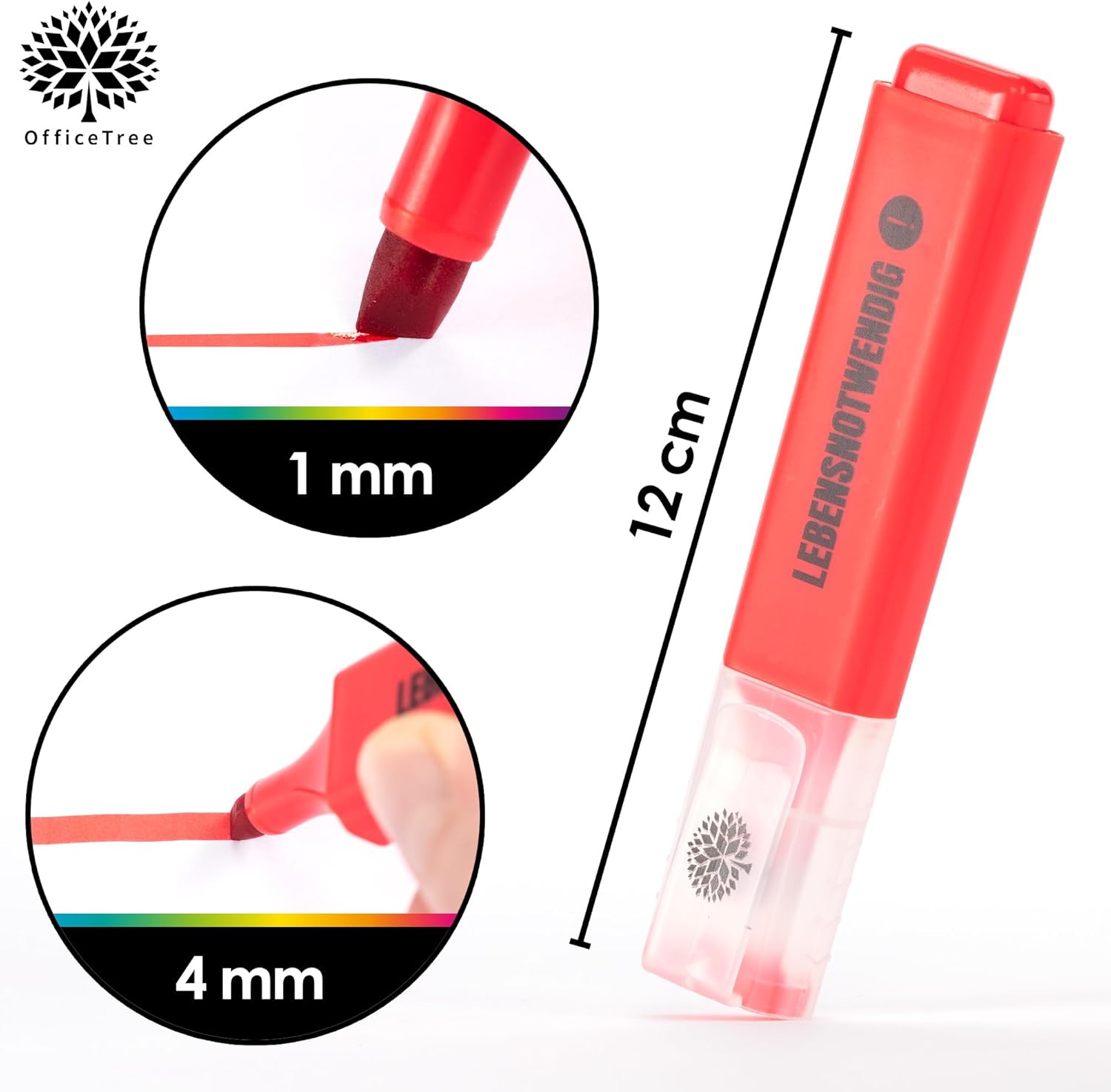 OfficeTree 8 Funny Highlighter Set in Box - Cute Sayings - Highlighter with Sayings as Funny Office Items for Students, Teachers, Work Colleagues – Bild 2