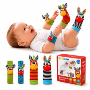 Ludazon Sensory Rattles, Rattle Socks & Baby Rattle Baby 0-12 Months