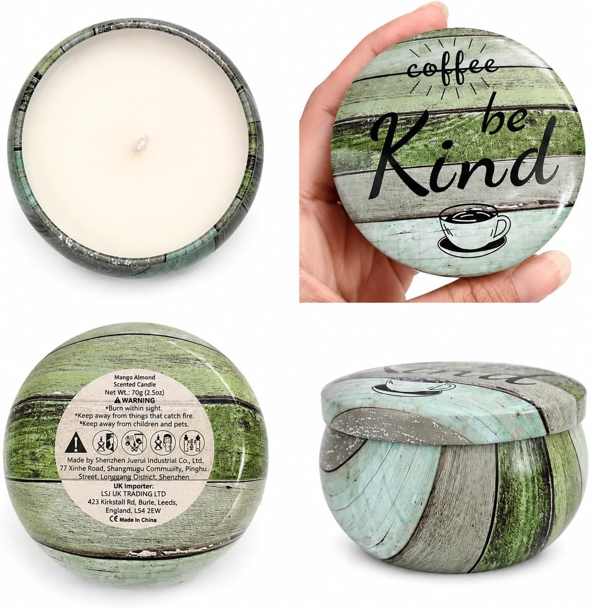 Gifts for Women Scented Candles Set with Decorative Wooden Box Set of 6 Candles with Sayings Natural Soy Wax Candle for Birthday Gift Set for Men and Women – Bild 14
