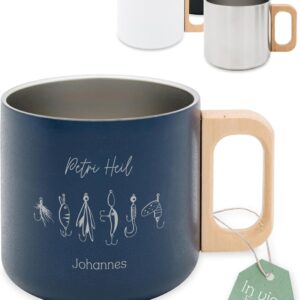 Enamel Mug Dad Personalised Camping Mug with Name