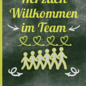 Herzlich Willkommen im Team: Notizbuch für neuen Job – A5, kariertes, perfekte Geschenk fürs Büro – lustige Überraschung für alle Kollegen