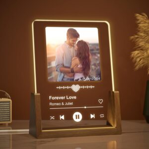 Giftove Personalised Spotify Glass Gift for Girlfriend Boyfriend