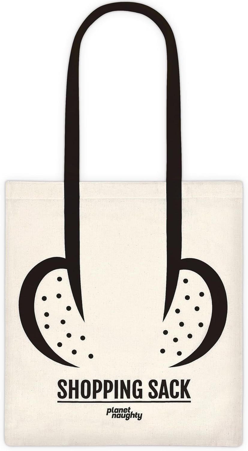 planet naughty Shopping Sack, Bag with Funny and Beautiful Motifs, Bag, in Vulva Veritas, Guitar, Camera, Funny Gifts for Men, Small Gift for Men and Women
