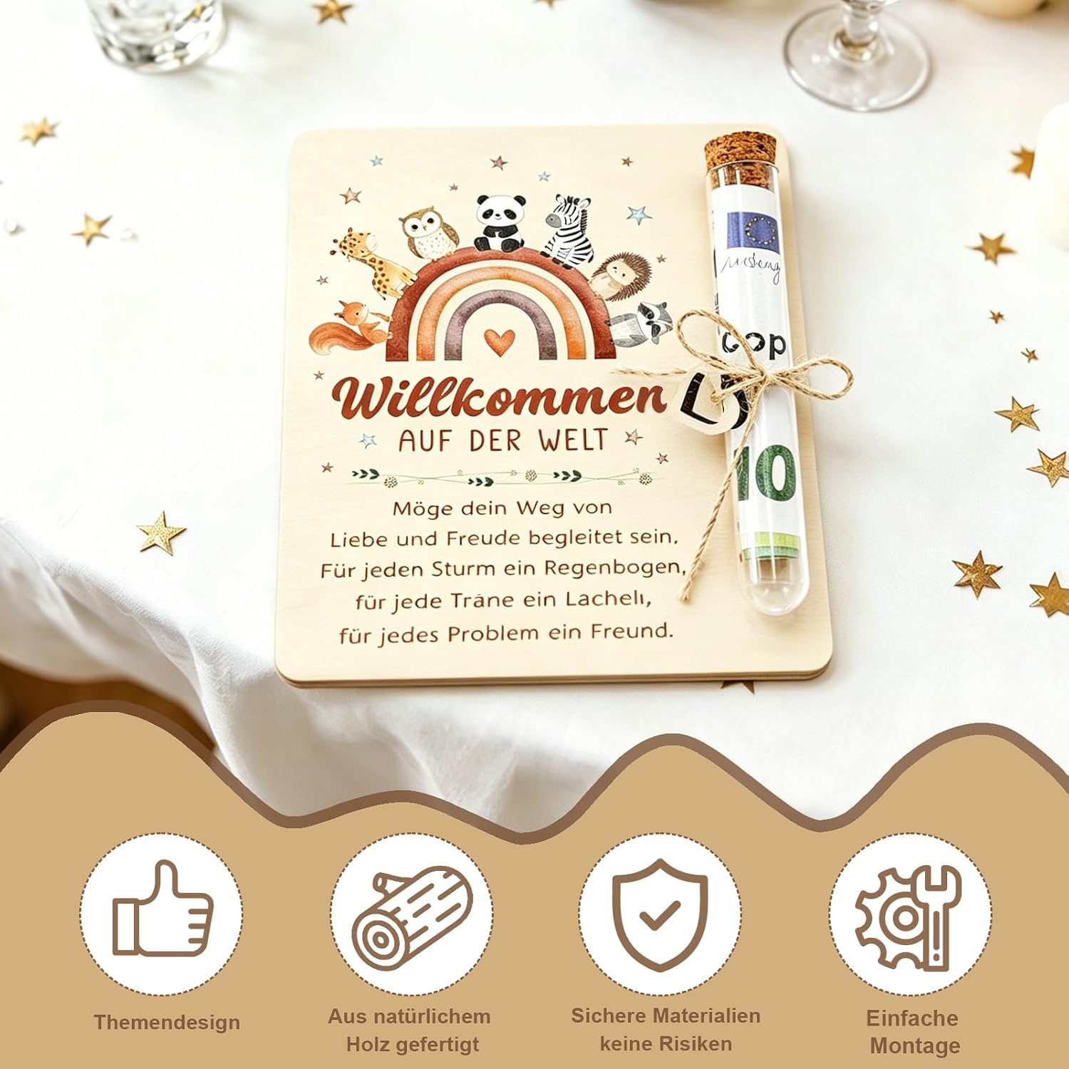 Dongcill Money Gift Packaging for Birth, Money Gift Baby Shower – Bild 4