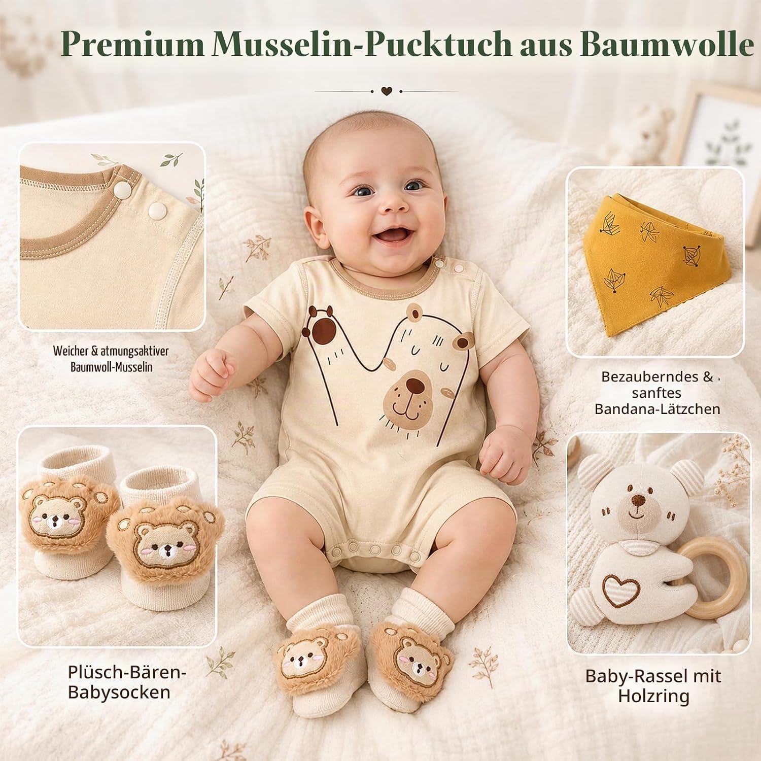 Baby Gift Set, Birth Gift for Boys and Girls – Bild 5