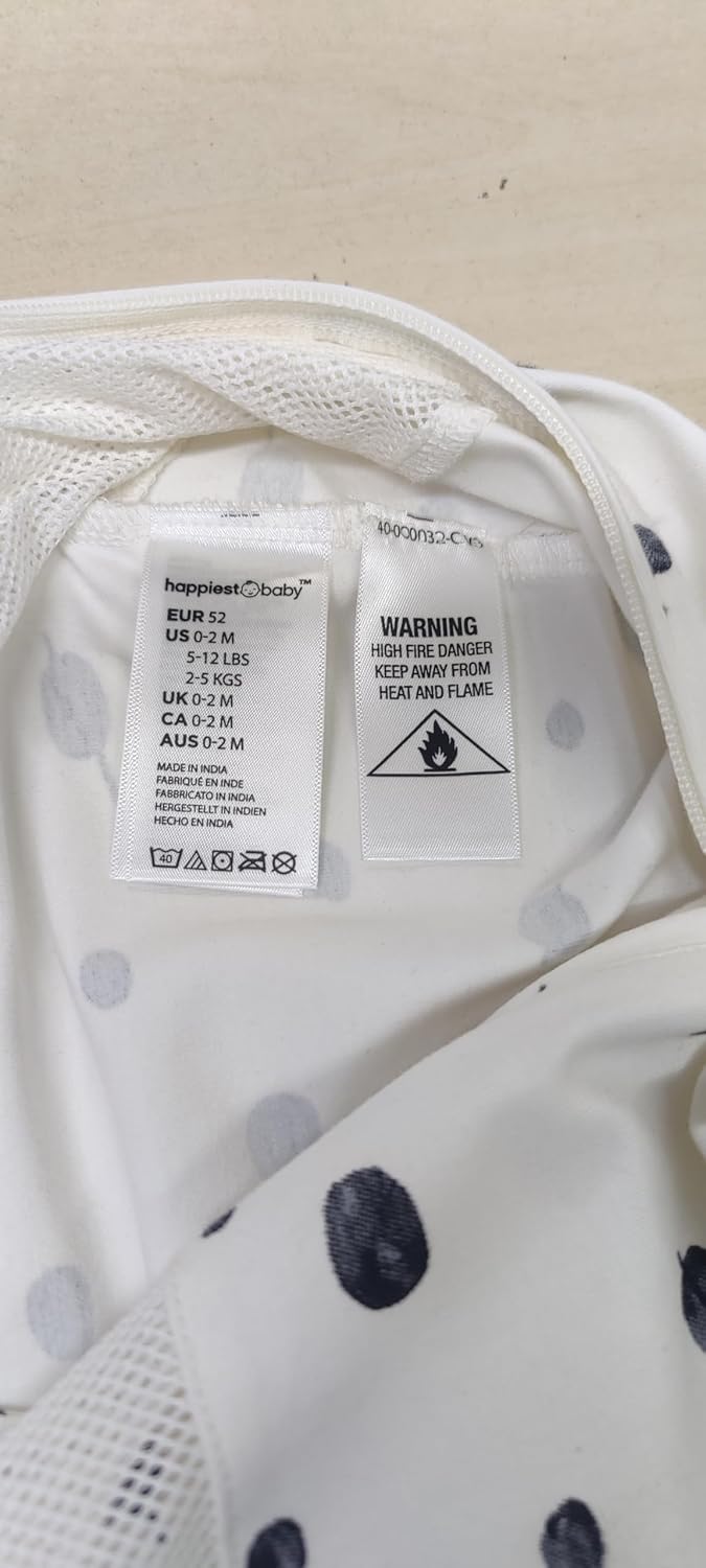 happiest baby 100% Organic Snooo Sleep Sack - Large - Graphite Planets – Bild 7