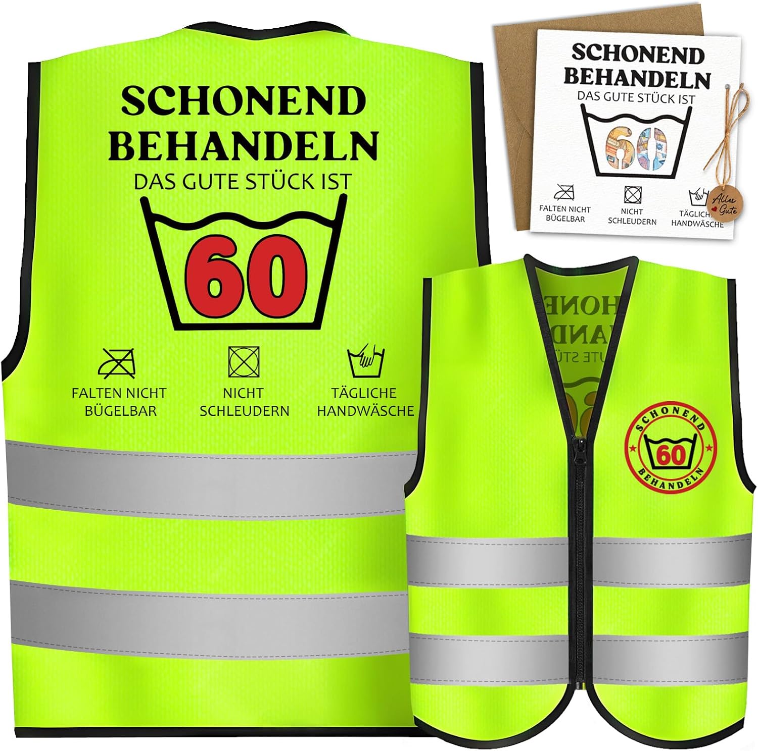 Funny Gift for 30/50/60th Birthday Men Women Vest with Card Money Gifts 30/50/60, Gifts for 30th / 50th / 60th Birthday, Birthday Gift for Men Women