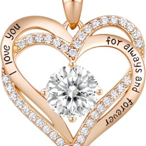 CDE Kette Damen Herz Geburtsstein 925 Sterling Silber Schmuck Geschenk