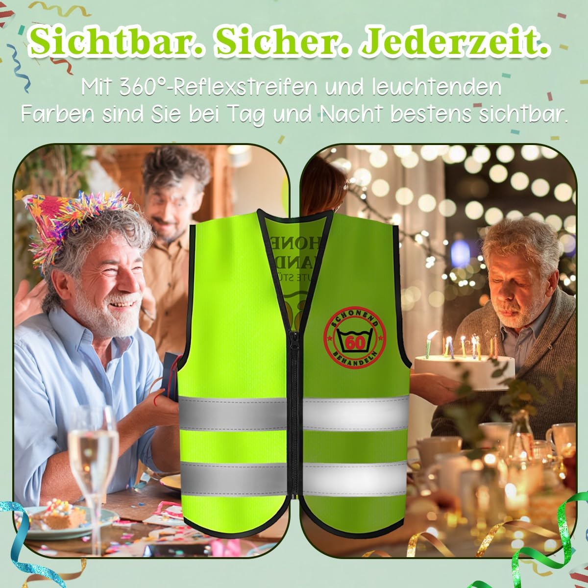 Funny Gift for 30/50/60th Birthday Men Women Vest with Card Money Gifts 30/50/60, Gifts for 30th / 50th / 60th Birthday, Birthday Gift for Men Women – Bild 5