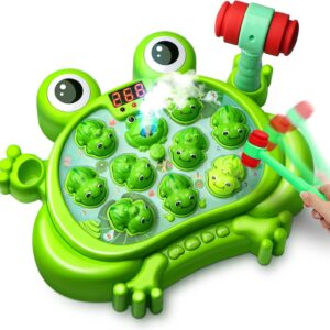 Hot Bee Gift for Children from 2 Years, Frog Hammer Toy with 5 Modes