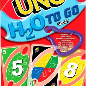Mattel Games UNO H2O to Go Waterproof Cards 2-10 Players Ages 7+