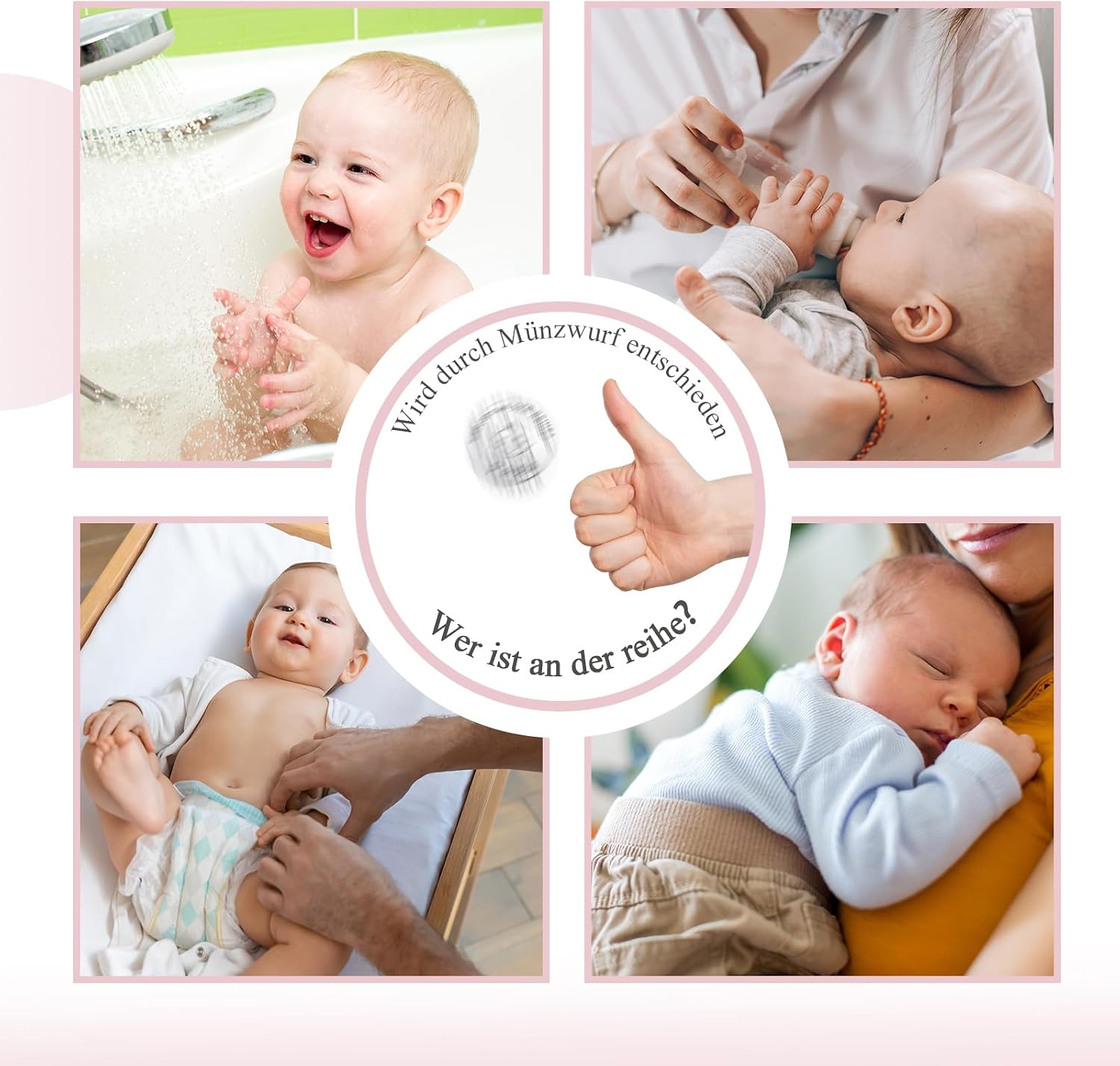 Jadive Gifts for New Parents Non-Slip Socks Decision Coin – Bild 6