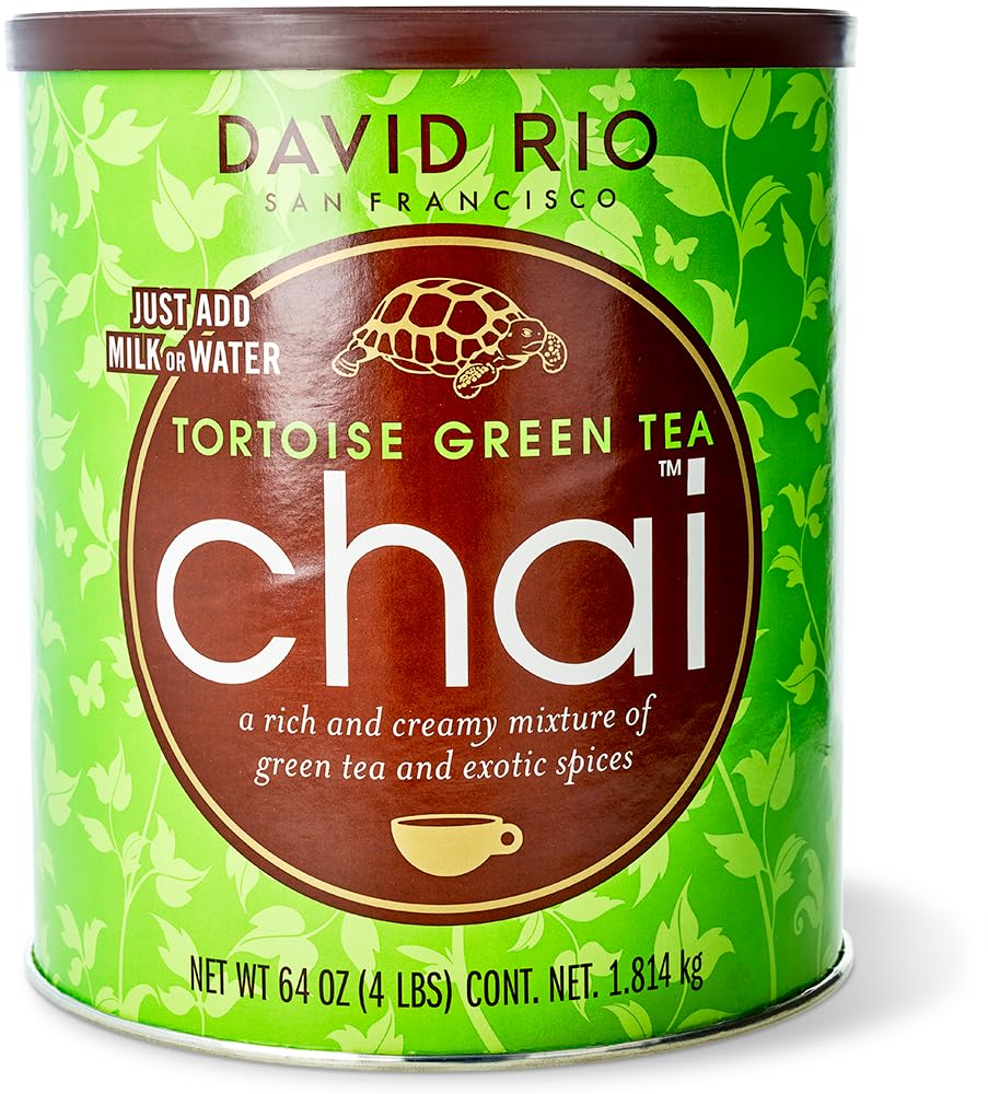 David Rio San Francisco Chai Tortoise Green Cardboard Wrap Tin (1 x 1814 g)