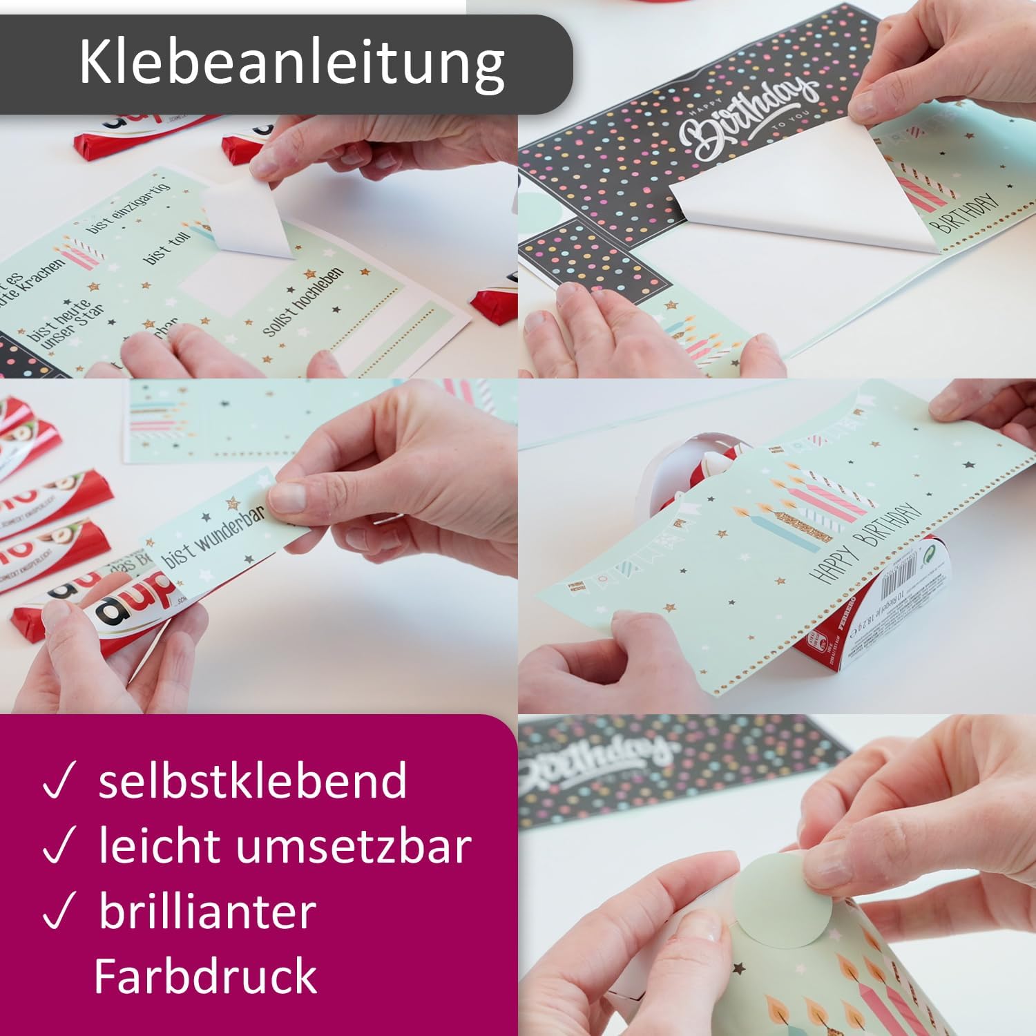 younikat Sticker Set Mama Papa Hab Dich Lieb für Duplo - you0047 – Bild 3