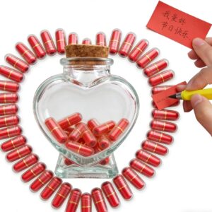 Personalised Love Gifts with Message Capsules - DIY Anniversary Gift for Him & Her, Couple Gift Idea for Valentine's Day, Boyfriend, Girlfriend, Men & Women Couple Valentine