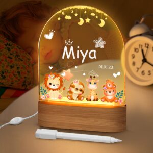 CENOVE Personalised Gifts Baby Night Light, Individual LED Night Light Children, Baby Gift Boy Girl Christening Gifts, Baby Gift for Birth