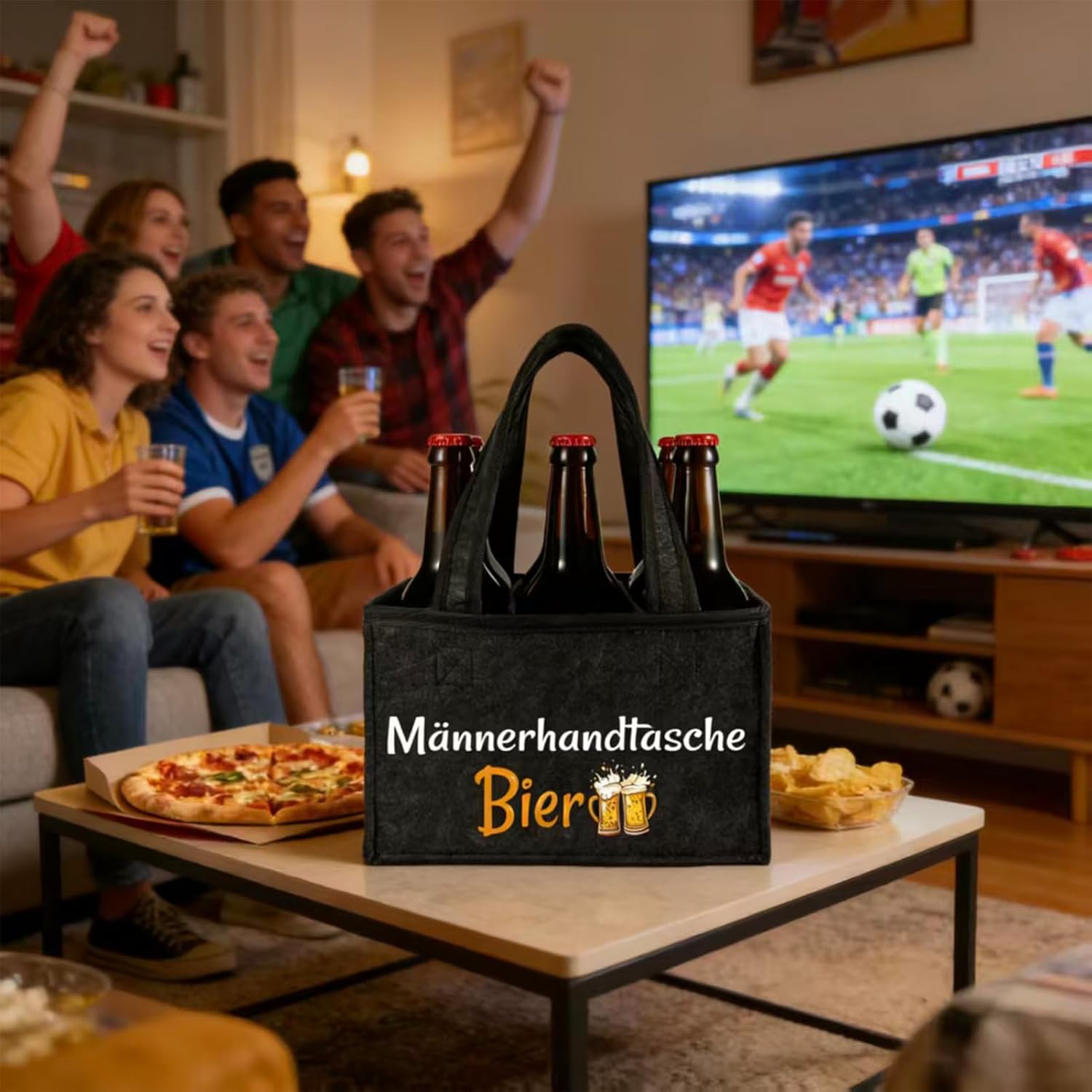 Men's Beer Handbag, Funny Gifts for Men, Men's Gifts, Birthday Gift for Men, Reusable Bottle Bag for Grandpa, Dad, Father Gift, Men's handbag beer – Bild 6