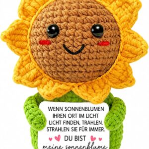 Gifts for Women, Partner Gifts, Pocket Hug Gift, Sunflower Birthday Gifts for Women, Mum, Girlfriend, Sisters, Colleague, Thank You, Christmas, Mother's Day, Anniversary Gift for Her