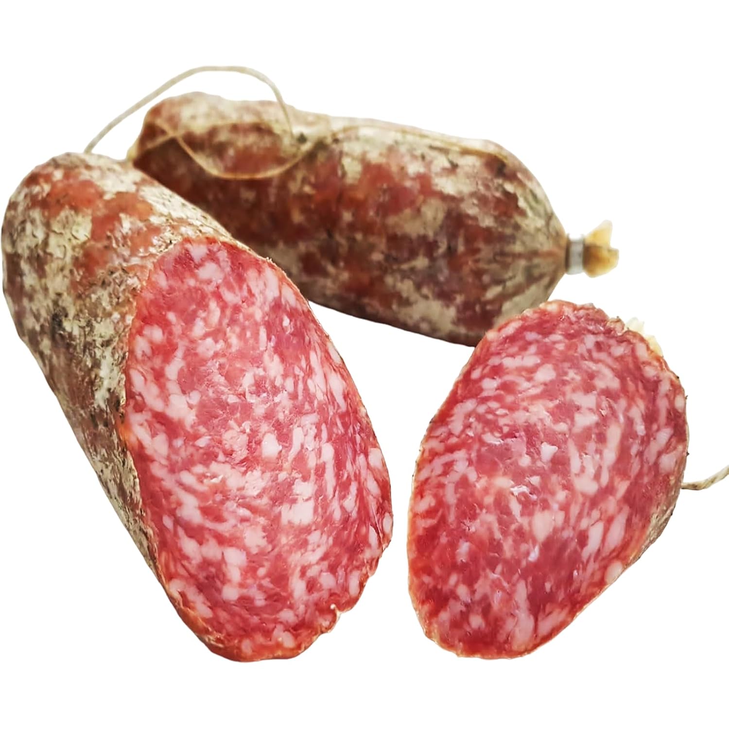 BAVAREGOLA Milanese Salami 500 g Tied in 2 Strands – Original Air-Dried Italian Salami in One Piece – South Tyrolean Specialty