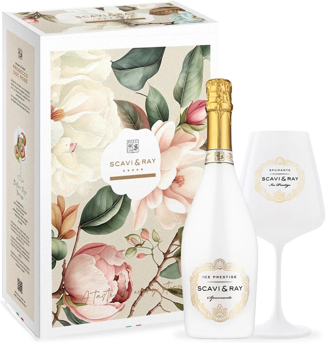 SCAVI & RAY Ice Prestige Gift Set with Design Glass 0.75 L
