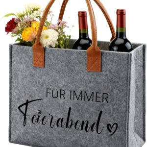 Ysound Gifts Women Felt Bag, Felt Shopper Bag for Woman Man
