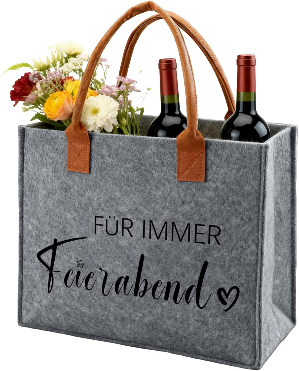 Ysound Gifts Women Felt Bag, Felt Shopper Bag for Woman Man