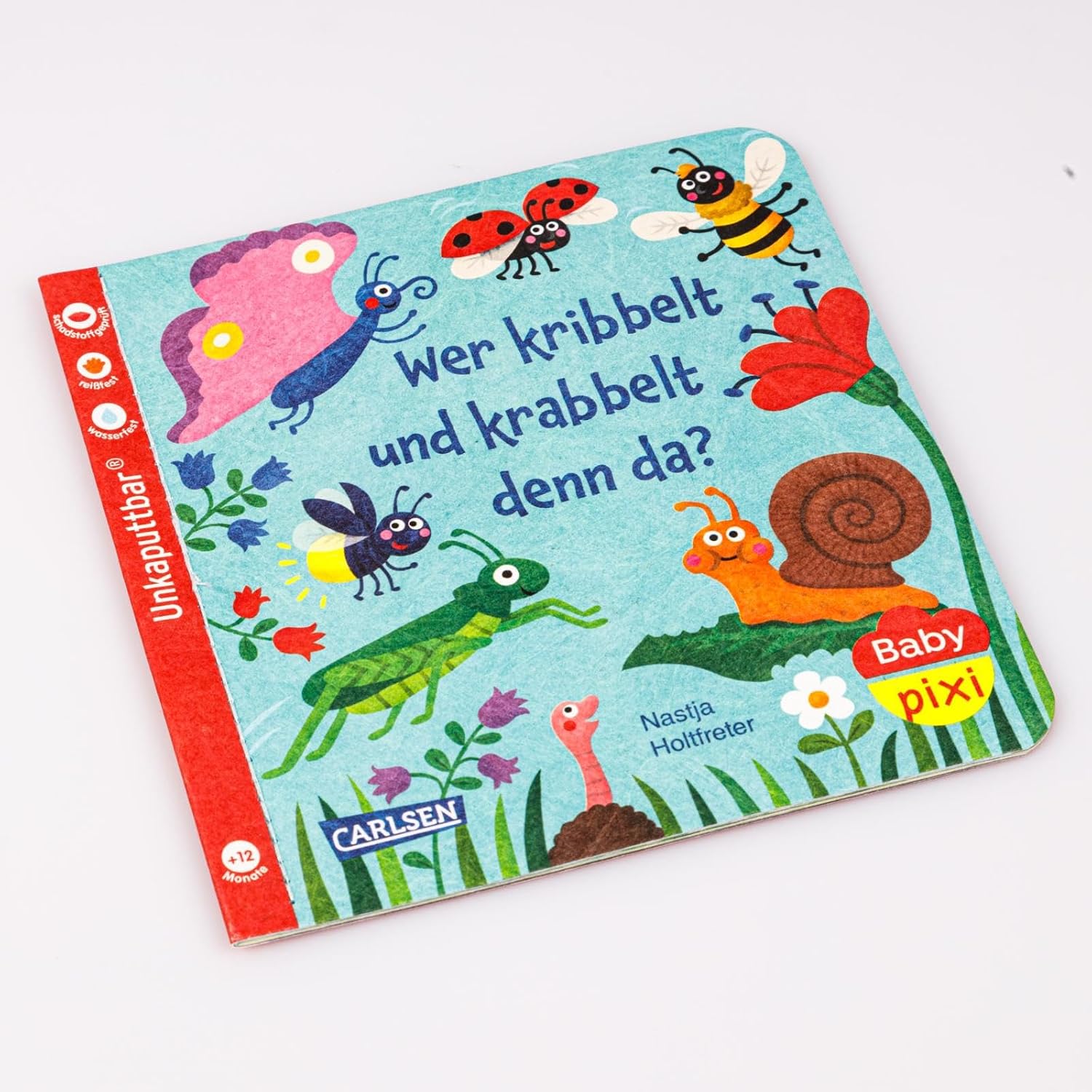Baby Pixi (unkaputtbar) 160: Wer kribbelt und krabbelt denn da?: Unzerstörbares Baby-Buch ab 12 Monaten rund um Tiere im Frühling – auch als Badebuch geeignet (160) – Bild 2