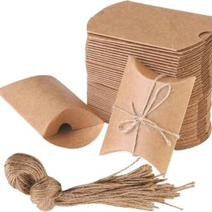 Pack of 100 Vintage Kraft Paper Gift Box, Kraft Paper Bags Gift Box, Small Gift Box, Kraft Paper, Vintage Gift Box Small, Kraft Paper Gift Box for Christmas, Sweets