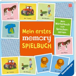 Mein erstes memory® Spielbuch: Kinderbuch ab 2 Jahren, Wörterbuch, Pappbilderbuch: Mein Wörterbuch zum Sprechenlernen