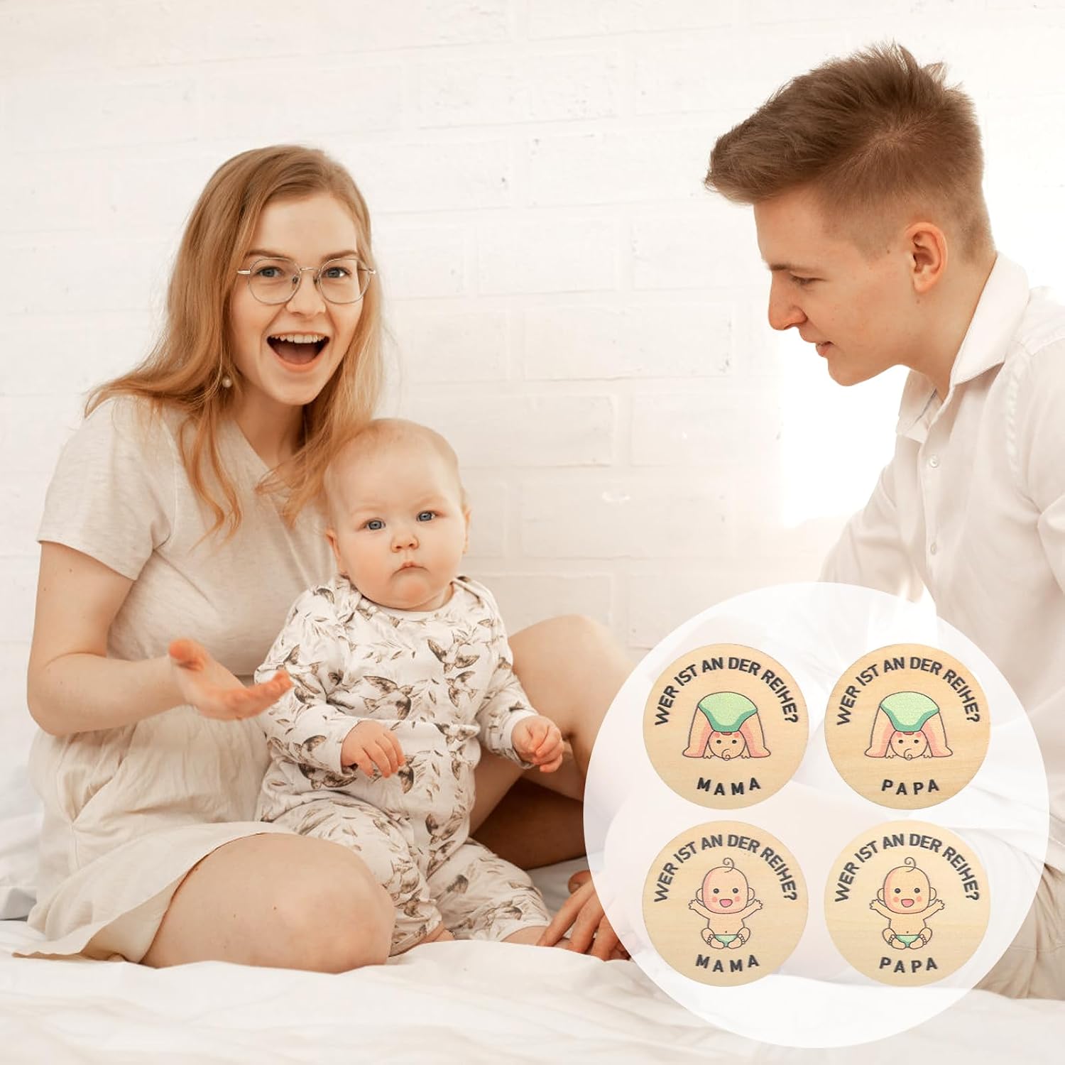 Gifts for Birth, New Dad Mum Gifts Decision Coin – Bild 3