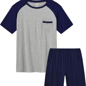 MoFiz Men's Pyjamas Short 2-Piece Set Summer