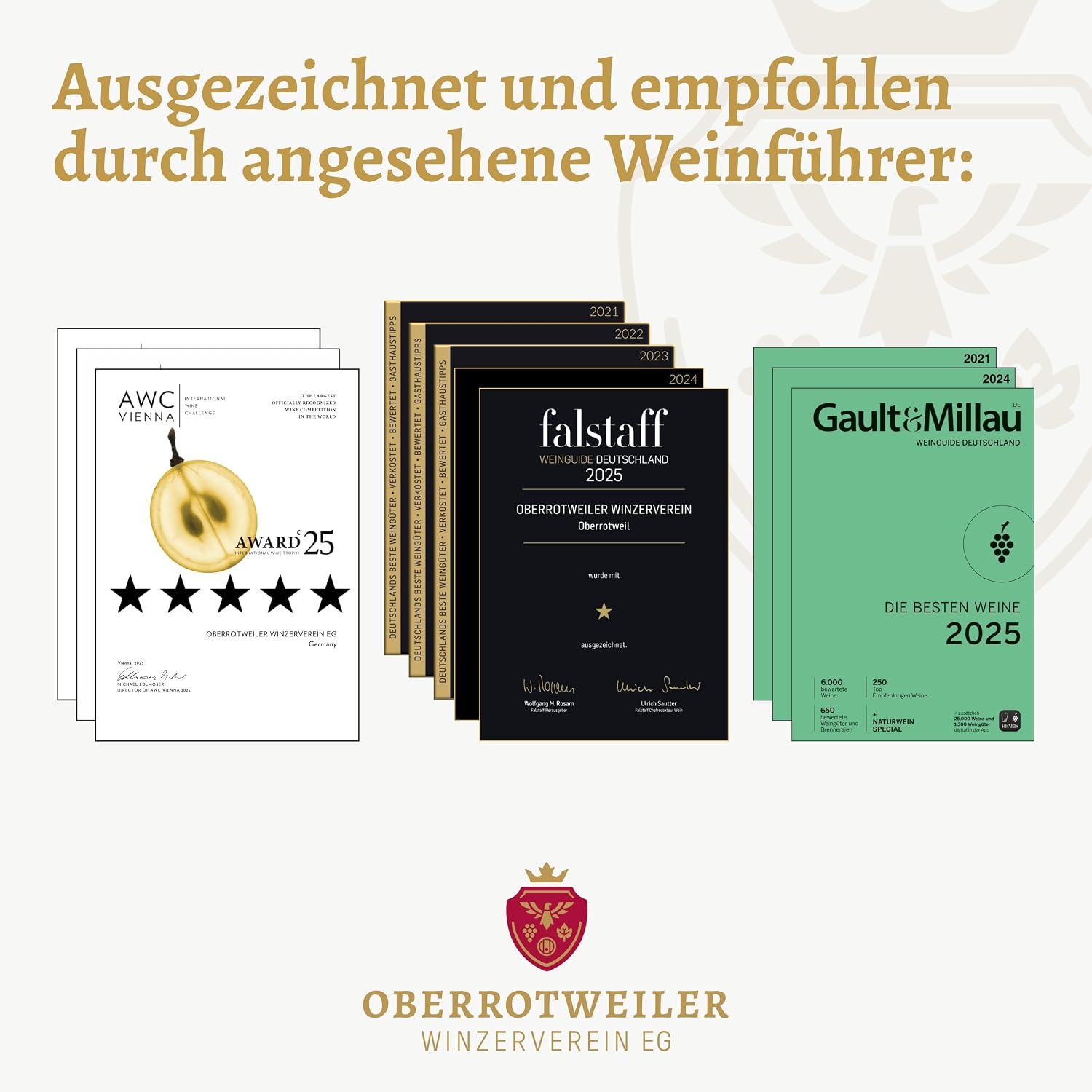 Oberrotweiler Bubbly Wine Package - Tasting Package with Pinot Gris, Rose & Muscat Sparkling Sparkling Extra Dry - Fine Pearl, Fresh & Perfect as a Sparkling Gift (3 x 0.75 L) – Bild 5