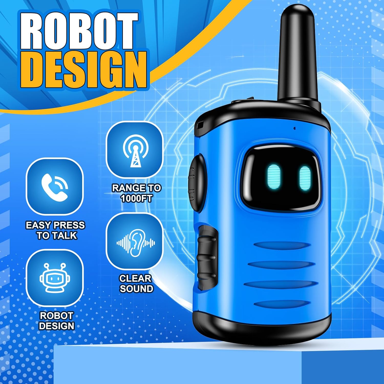 EUCOCO Walkie Talkie Children, Toy from 3 4 5 6 7 8 Years Boy Gift Boy 3-10 Years Outdoor Games for Children Walkly Talkly Children's Toy Easter Gifts Children Gift Ideas Toys – Bild 3