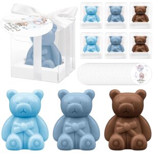 36 Pieces Bear Baby Soaps in Bulk Packs, Small Baby Shower Gifts with Thank You Cards and Boxes, Mini Bear Soap Gifts