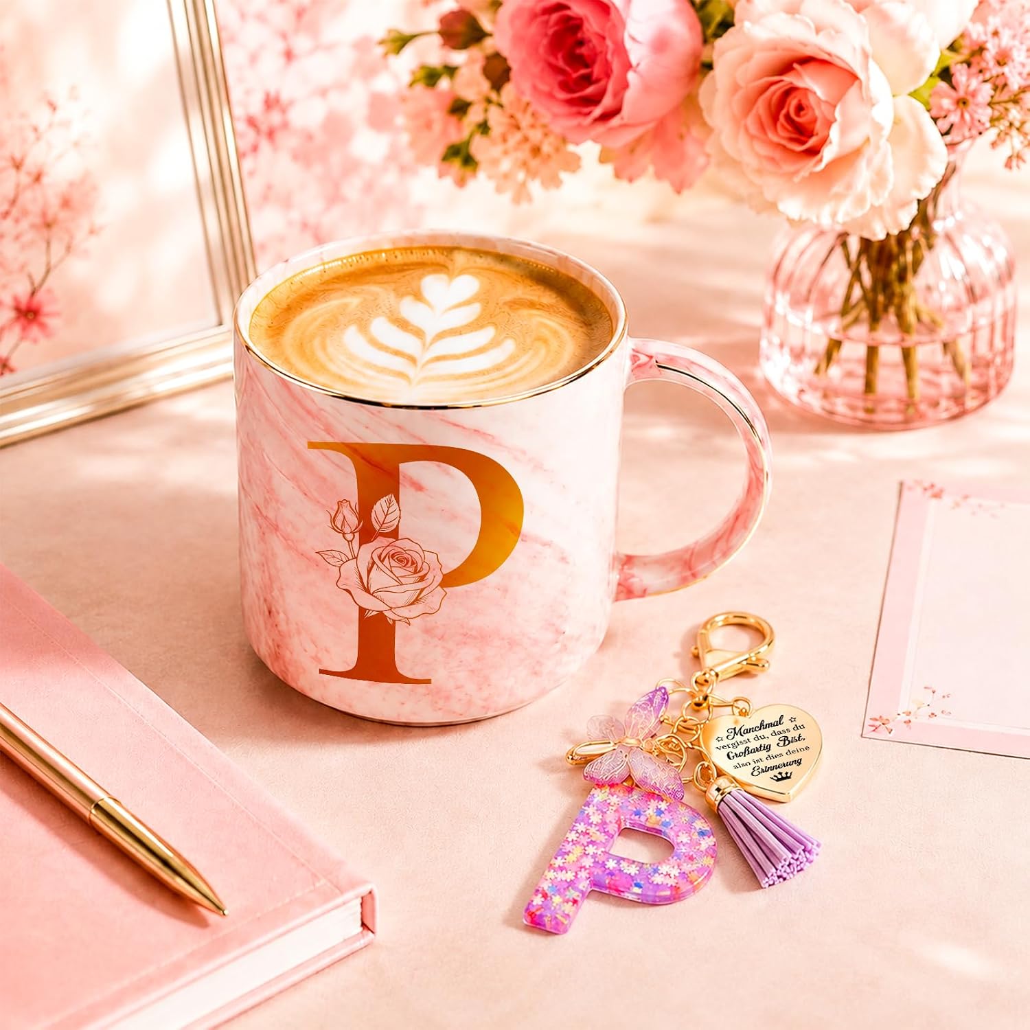 P Personalised Gifts with Letters Ceramic Mug – Bild 4