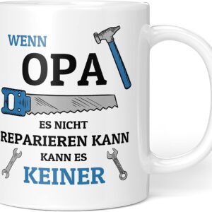 Grandpa Mug Funny Saying Craftsman Gift Grandfather Birthday Father’s Day Men Gift Grandpa from Grandson Birthday Gift Man Ceramic Mug