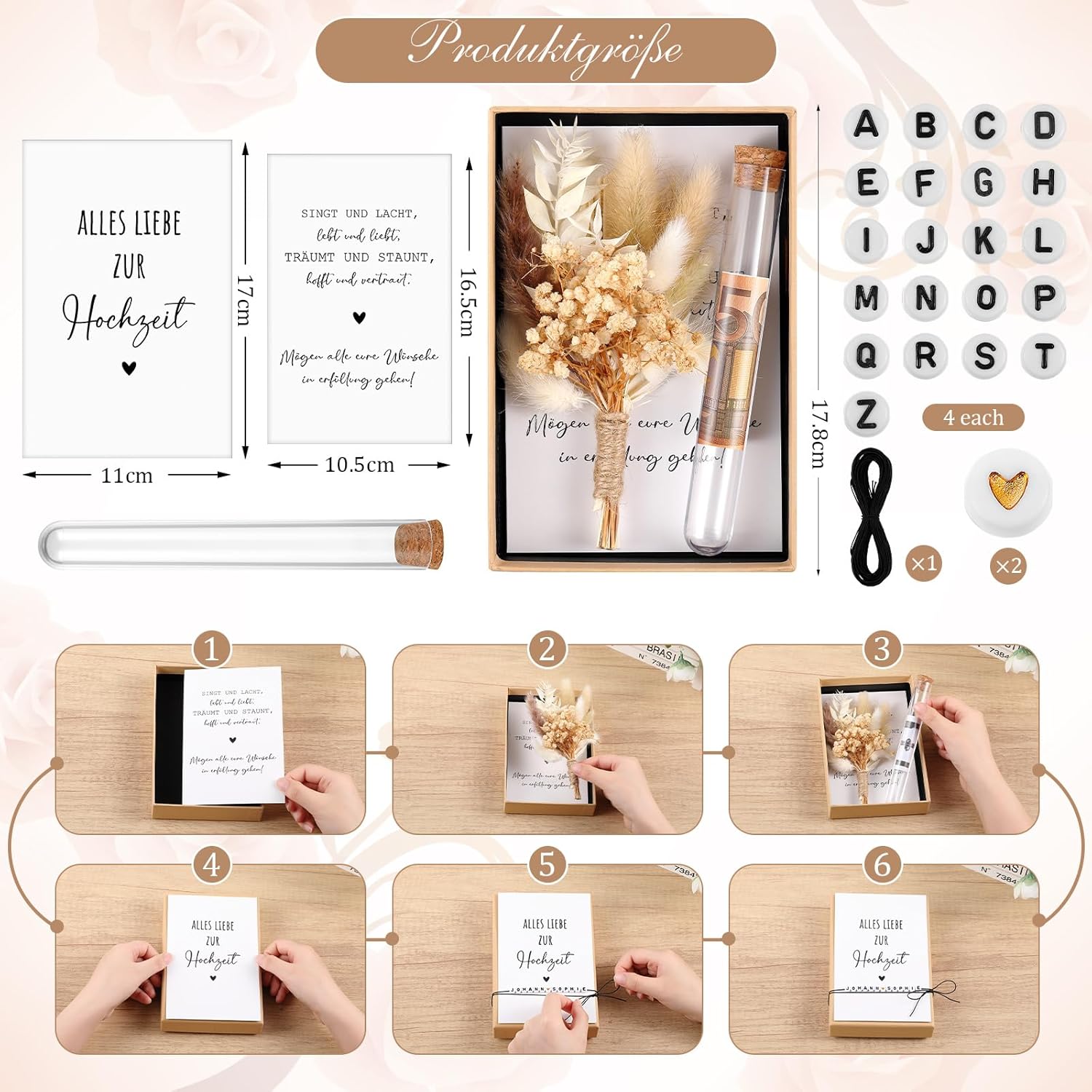 Hestya 1 Set Money Gift Wedding Packaging Wedding Gift – Bild 2