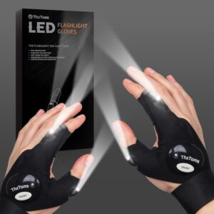 ThxToms Gifts for Men, LED Gloves with Light, Gadgets for Men