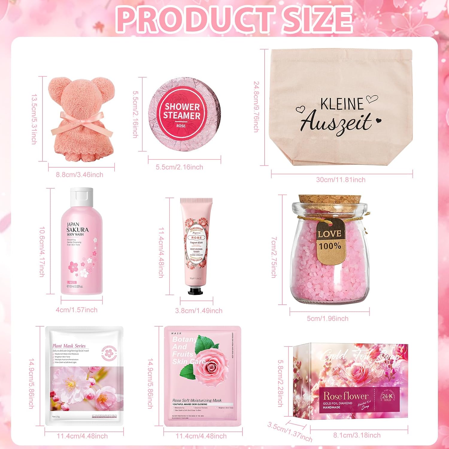 9pcs Wellness Gift Set for Women, Gift Basket Little Time Out – Bild 2