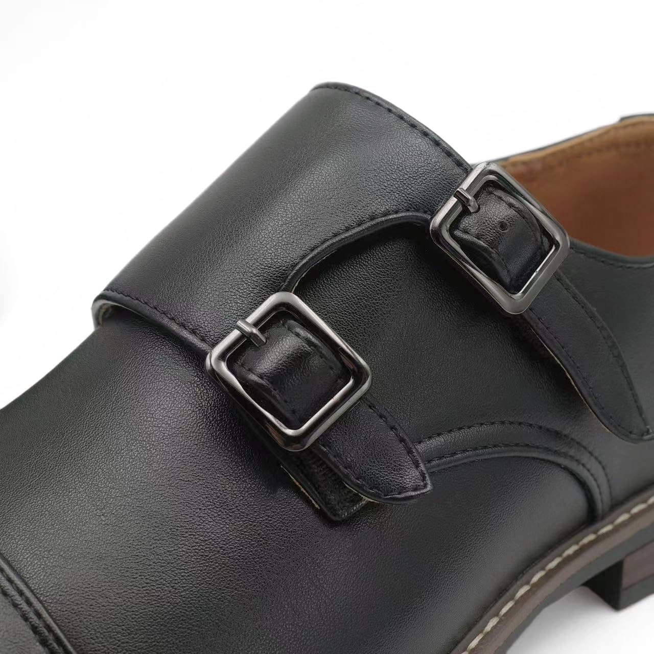 Finishing & Sewing Men's Monk Shoes with Double Strap – Bild 6