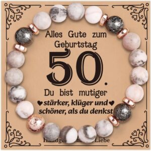 VivaJoy Gifts for Women, Birthday Bracelet Ladies Natural Stone 16th 18th 30th 40th 50th 60th Birthday