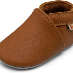 YALION Baby Weicher Leder Lauflernschuhe Krabbelschuhe Jungen Mädchen