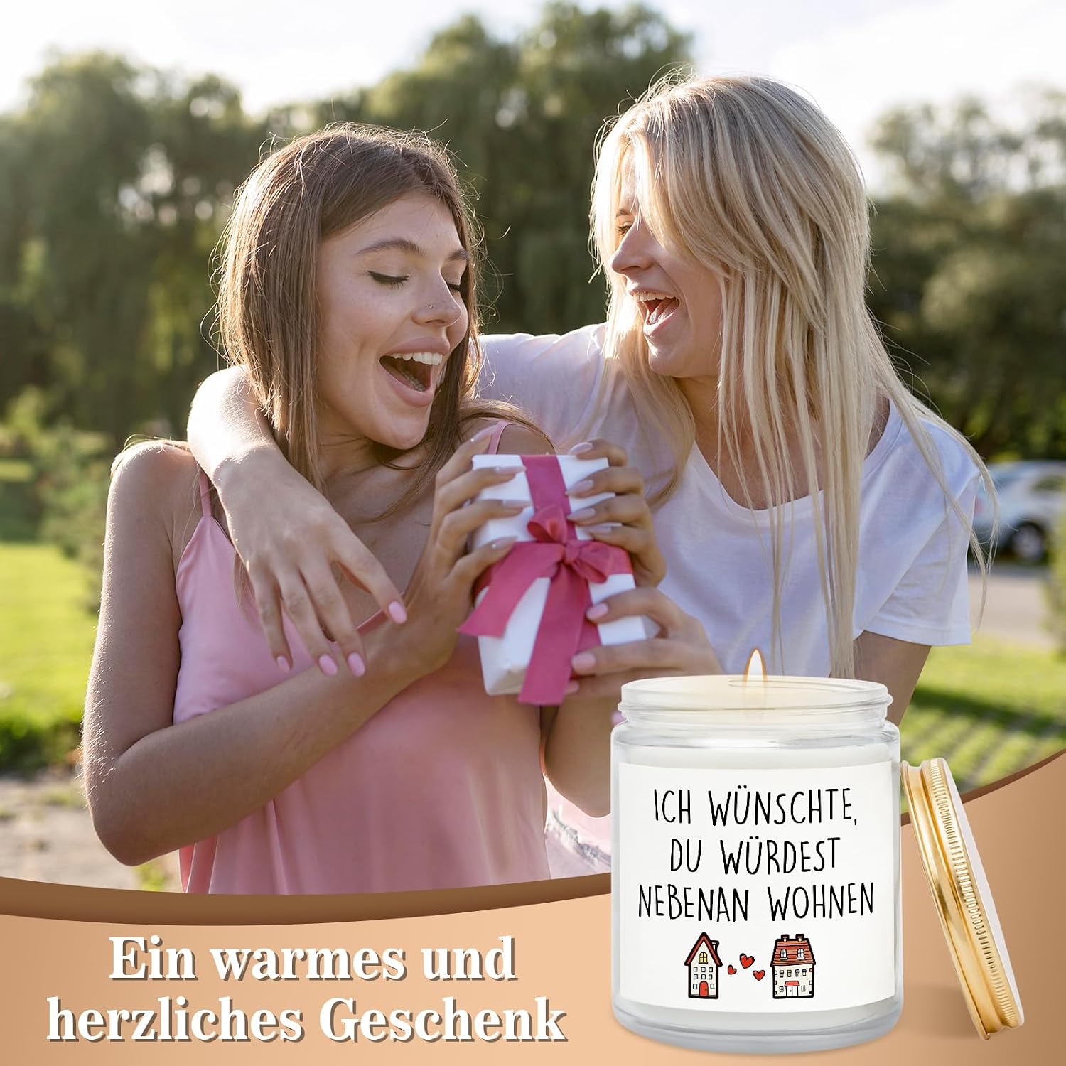 Gifts for Girlfriend - Scented Candle with Saying, Personalised Gifts for Women, Best Friend, Birthday Gift for Women, Birthday, Christmas, Christmas Gifts – Bild 2