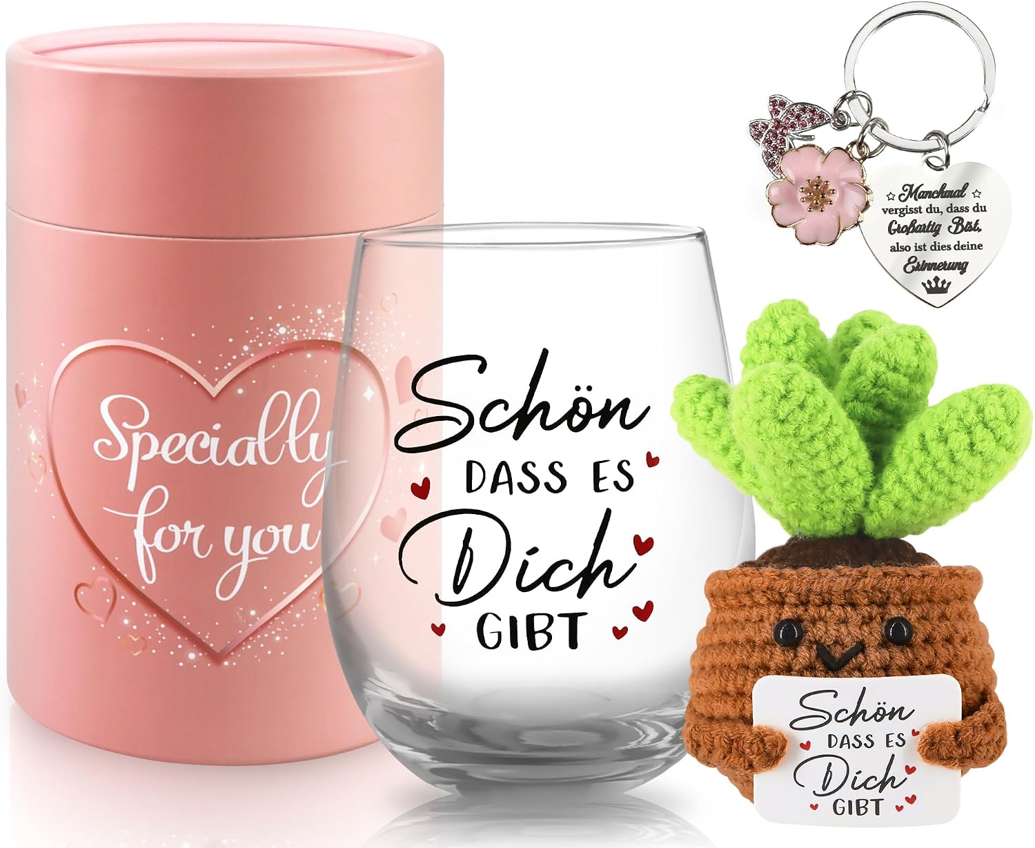 TUZELIYA Gifts for Girlfriend - 19 oz / 550 ml Wine Glasses Birthday Gift for Women - Personalised Gifts for Best Friend - Thank You Gift - Gift Ideas for Women Colleague Mum – Bild 9