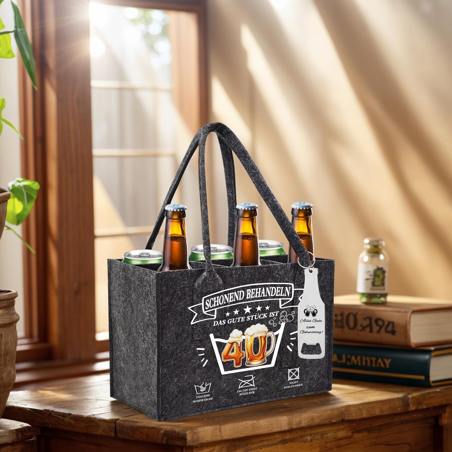 Men's Handbag Beer Gift Set, Birthday Gift for Man 40th Birthday – Bild 6