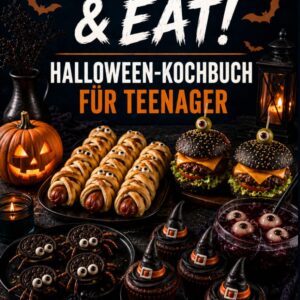 Trick, Treat & Eat! – Das Halloween Kochbuch für Teenager: 50 schnelle Partyrezepte mit maximal 5 Zutaten in unter 30 Minuten – Das perfekte Halloween Geschenk für Teenager