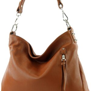 modamoda de T183 Women's Shoulder Bag Business Bag Large Genuine Leather Handmade in Italy