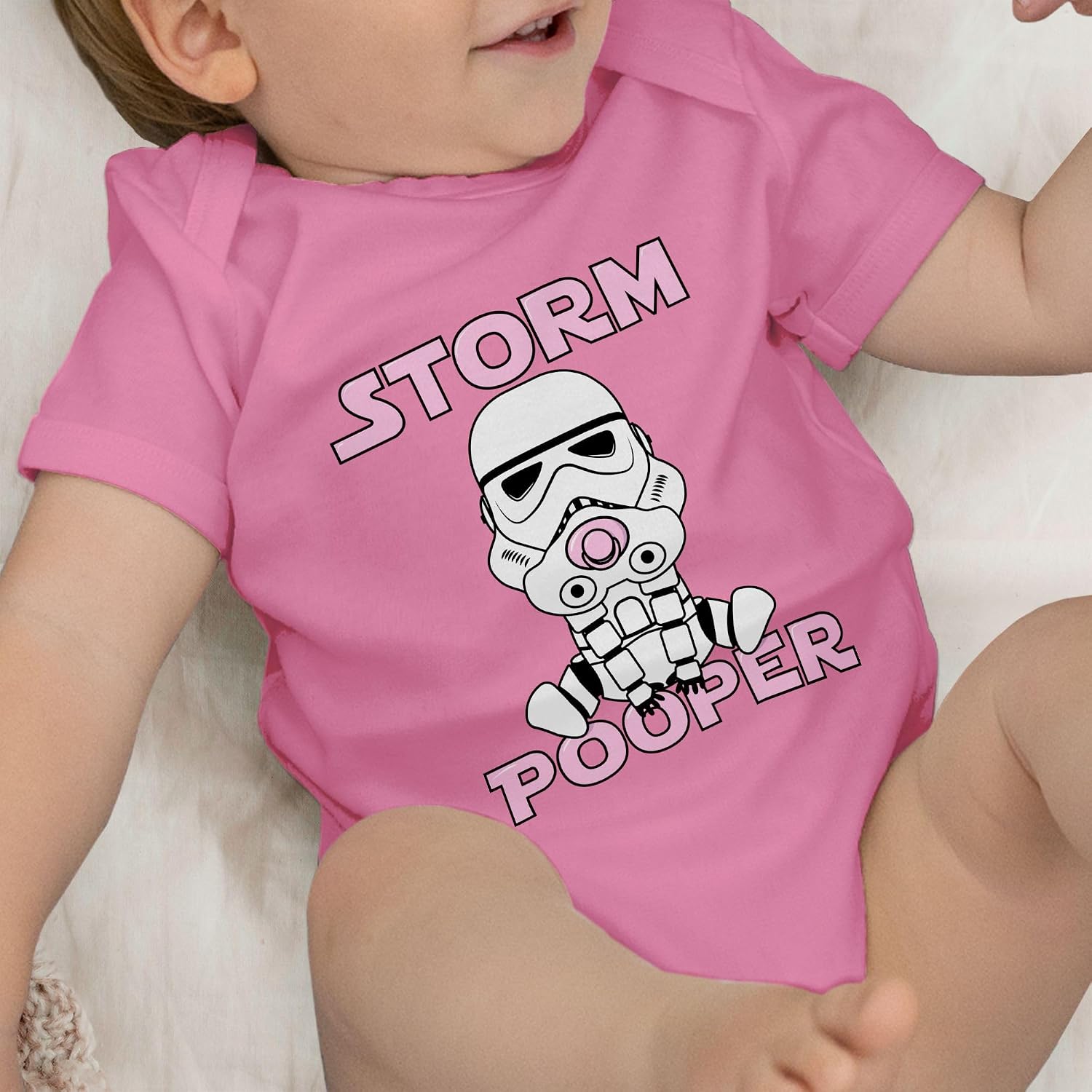 Shirtracer - Baby Body Kurzarm - Sprüche - Storm Pooper I – Bild 7