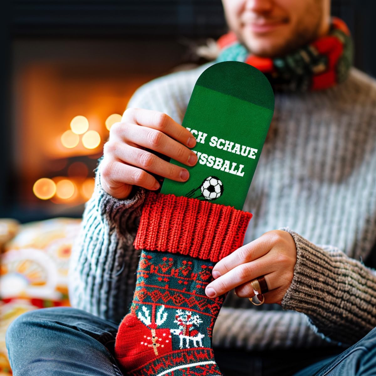 AGRIMONY Funny Socks Men – I'D Rather Be Colourful Socks Men Boys Funny Gifts Christmas Easter Gift Ideas – Bild 6